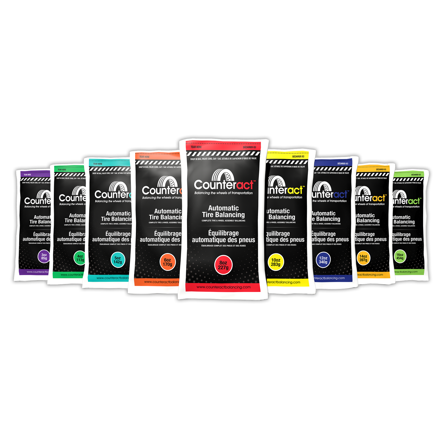 Counteract Balancing Beads - Environmentally Friendly Wheel Balancing Solution