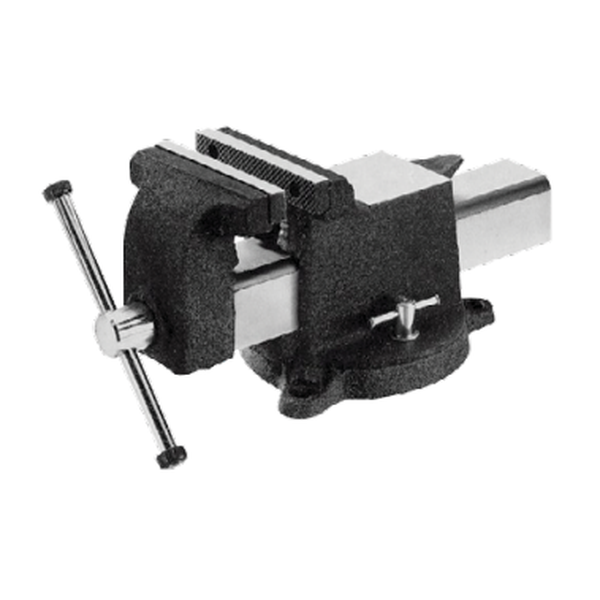AOK 5" Bench Vise with Swivel Base - Heavy-Duty Steel Construction