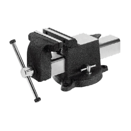 AOK 5" Bench Vise with Swivel Base - Heavy-Duty Steel Construction