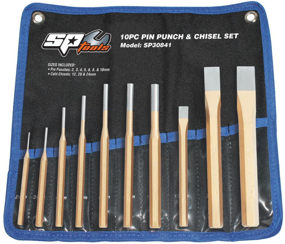 Pin Punch & Chisel 10 Piece Set Sp Tools