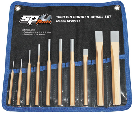 Pin Punch & Chisel 10 Piece Set Sp Tools
