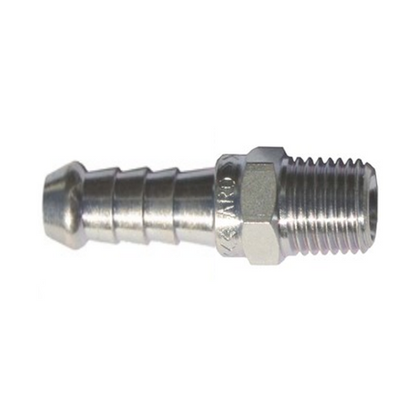 10mm Hose Barb to 1/4" BSP Thread Male