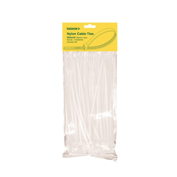 Cable Ties White (100) 300 X 4Mm