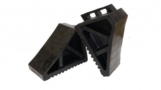 Wheel Chock - Black Rubber Hd  Esko (Single)