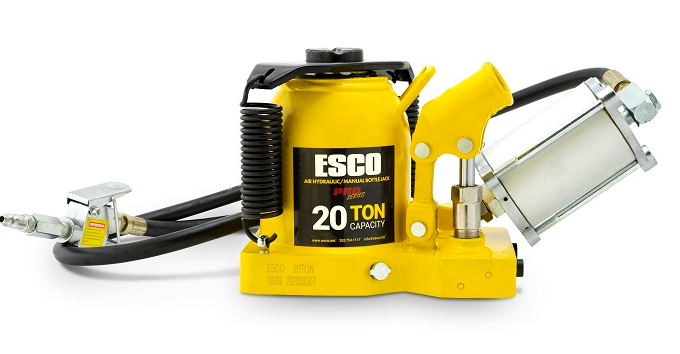 Esco 20 Ton Shorty Pro Series Air/Hyd Bottle Jack