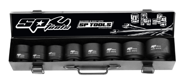 3/4Dr 8Pc Impact Socket Set Sp Tools