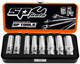 8Pc Spark Plug Socket Set Metric/Sae Sp Tools