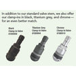 Black Clamp-In Tpms Valve Sens.It