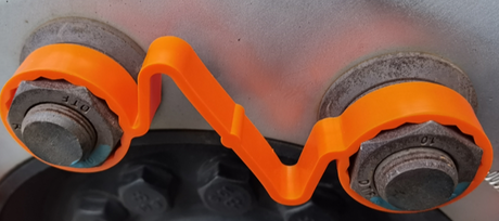 Double Link High Temp 33Mm Wheel Nut Indicator (Pa) Orange