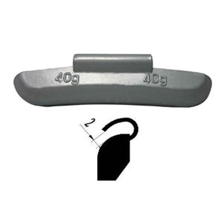 Mixed Bag Pb Steel Rim W/Weights (150Pcs)