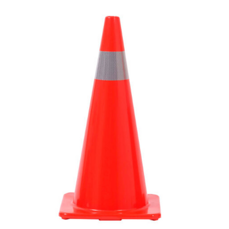 Traffic Cones (Pack Of 5) 700Mm High With Reflector Band.